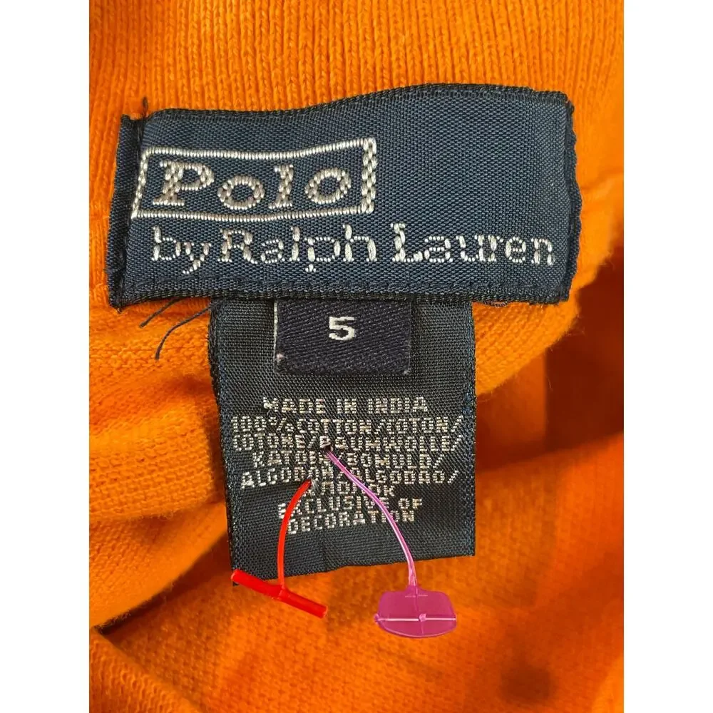 Polo by Ralph Lauren Orange Polo Boys size 5